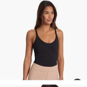 Vuori Black Ribbed Women's Tank Top.   XS.  EUC